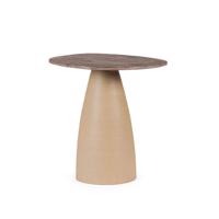 STANLEY bézs fa dohányzóasztal