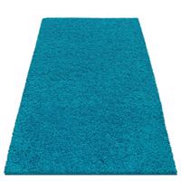 Stílusos sötét türkiz szőnyeg magasabb szőrrel Szélessé 60 cm | Hossz: 100 cm