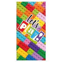 Strandtörülköző legó téglákkal