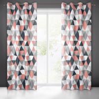 Színes geometrikus mintával díszített függöny Szélessé 140 cm | Hossza: 250 cm