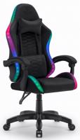 Szövet játékszék HC-1000 LED RGB - fekete