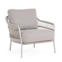 TALAIA ezüst acél kerti fotel