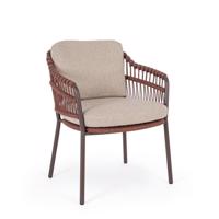 TALAIA terrakotta acél kerti szék