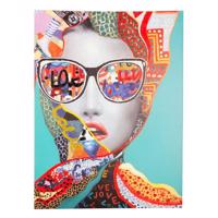 TALENT piros vászon festmény