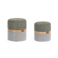 TANYA szürke szövet puff