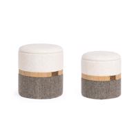 TANYA szürke szövet puff