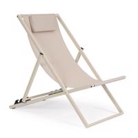 TAYLOR bézs alumínium napozóágy