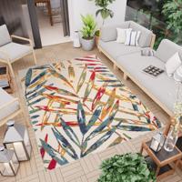 Teraszszőnyeg színes lombos motívummal Szélessé 80 cm | Hosszúsá 150 cm