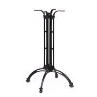 TICHE fekete alumínium étkezőasztal láb