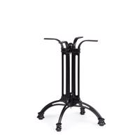 TICHE fekete alumínium kerti étkezőasztal láb