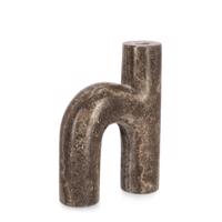 TIKAR barna márvány gyertyatartó