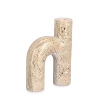 TIKAR bézs márvány gyertyatartó