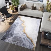 TOSCANA Modern szürke szőnyeg absztrakt mintával Szélessé 140 cm | Hossz: 200 cm