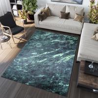 TOSCANA Modern zöld szőnyeg márványmintával Szélessé 80 cm | Hossz: 200 cm