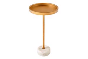 TRAYFUL arany-fehérmárvány lerakóasztal 60cm