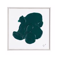 TRILIX zöld vászon festmény