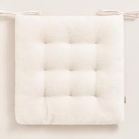 Világos krémszínű ülőpárna BOUCLE 40X40 cm