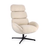 VIOLANTE bézs bársony fotel