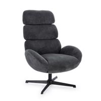 VIOLANTE szürke bársony fotel