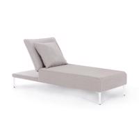 VIPER ezüst alumínium napozóágy