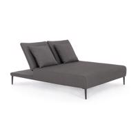 VIPER szürke alumínium napozóágy