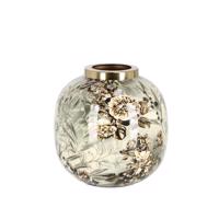 VISALIA törtfehér fém váza