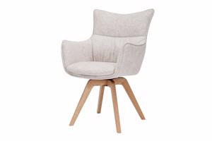 VOGUE bézs szövet forgószék