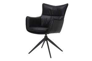 VOGUE fekete műbőr forgószék
