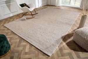 WOOL ezüstszürke gyapjú szőnyeg 350x240cm