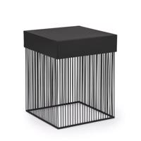 YASLINE szürke fém dohányzóasztal