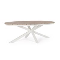 ZELMAR fehér alumínium étkezőasztal