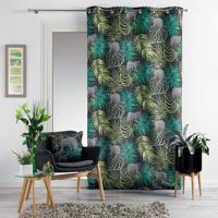 Zöld skandináv függöny körökhöz TROPICAL 140 x 260 cm